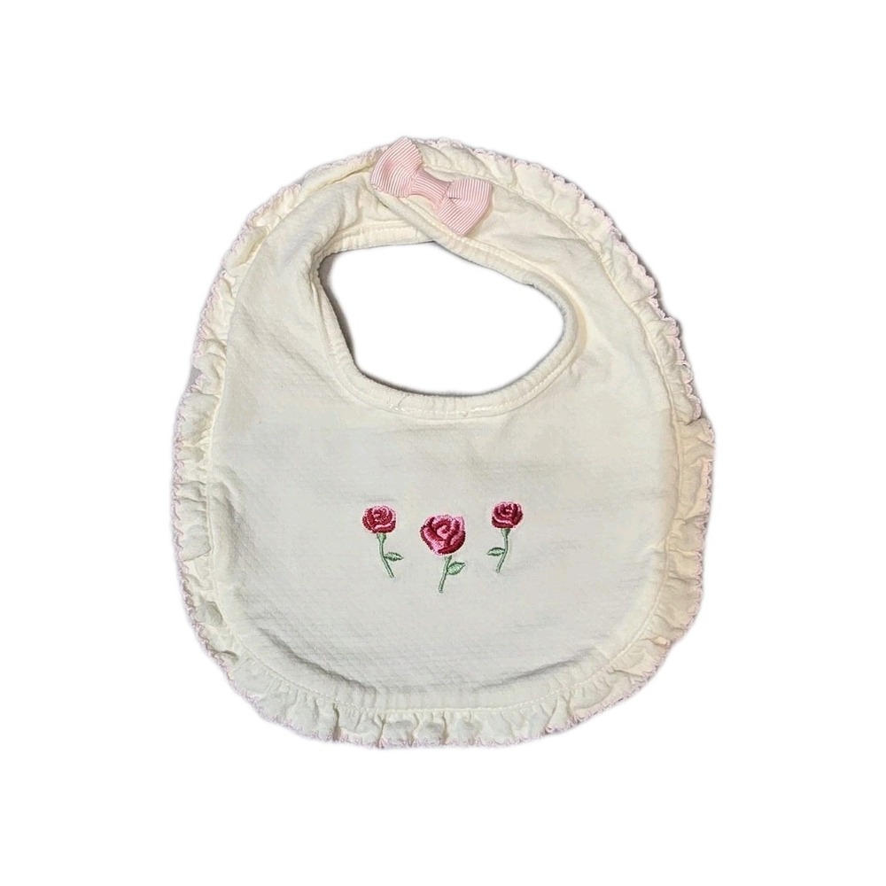 kate spade Baby Girls Bib Ruffle Rose